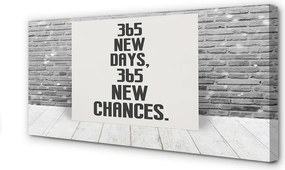 Duży obraz na płótnie Napis na Ceglanym Murze