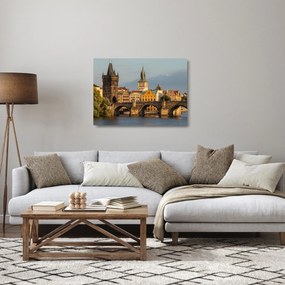 Obraz na szkle - Most Karola (70x50 cm)