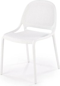 Krzesło K532 białe z tworzywa PVC