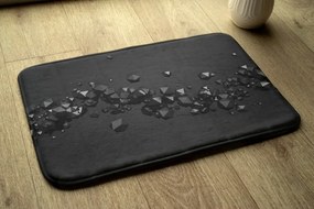 Dywanik łazienkowy Dywanik łazienkowy Czarna Abstrakcja Geometryczna