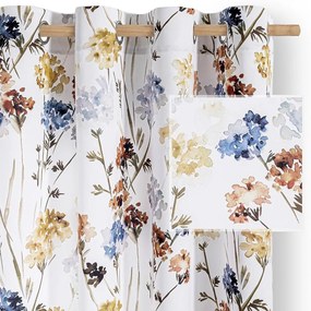 Biała zasłona częściowo zaciemniająca (dimout) 135x250 cm Solkone – Restilo