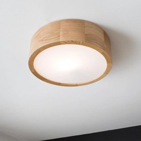 Brilagi - LED RGBW ściemnialna oprawa sufitowa CARVALHO 1xE27/15W/230V Wi-Fi dąb Ø 27,5 cm