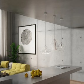 Lampa wisząca UMBERTO biała SOLLUX  LIGHTING