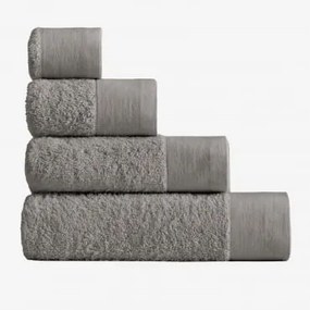 Ręcznik Z Bawełny I Lnu Markel Grey & Ręcznik Do Twarzy (30 X 50 Cm) - Sklum