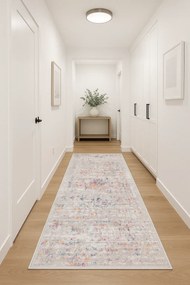 Jasnoszary chodnik w kolorowy wzór na metry L4-H72