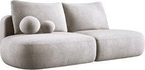 Sofa BABU Kanapa z funkcja spania i pojemnikiem w tkaninie APHRODITE 04 kolor JASNO SZARY