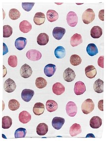 Biały koc dziecięcy muślinowy 75x100 cm Shells – Mijolnir
