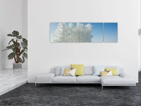 Obraz zaśnieżonego krajobrazu (170x50 cm)