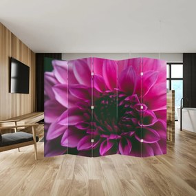 Parawan - Różowy kwiat (210x170 cm)