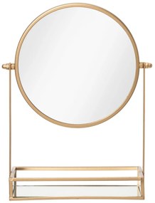 Lusterko kosmetyczne z tacką GEMMY, Ø 20 cm