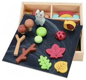 Tooky toy zestaw leśny układanka w stosy klocki figurki