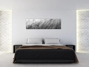 Obraz - Trawa na wietrze (170x50 cm)