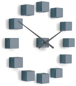 Future Time FT3000GY Cubic grey Designowe zegar samoprzylepny, śr. 50 cm