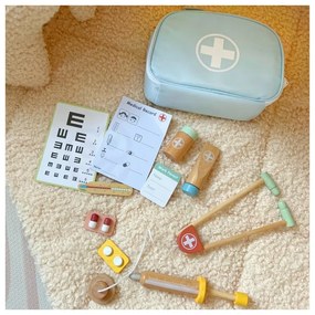 Tooky toy drewniany zestaw małego lekarza doktora w walizce z akcesoriami