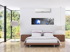 Obraz ciemnoniebieskich kul (170x50 cm)