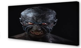 Duży obraz na płótnie Straszna Postać o Czerwonych Oczach