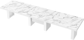 Rozkładany do 400 cm stół Largo Hubertus marmur połysk