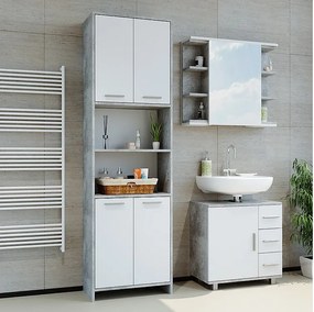 Szafka łazienkowa beton 56.1x30x190 maris