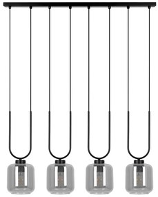 Wisząca szeroka lampa grafitowa L1-L77