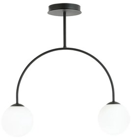 Loftowa lampa sufitowa z mlecznymi kloszami - D114 Arsa 4X