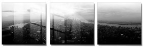 Obrazy zestaw 3 szt. 40x40 cm City – Wallity