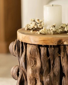 Stolik drewniany Root 35x35x46 cm