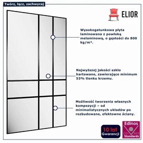 Komplet paneli lustrzanych 140x245 cm  F9-P09