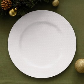 Talerz świąteczny z plecionką, Ø 33 cm