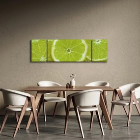 Obraz - pokrojone cytryny (170x50 cm)
