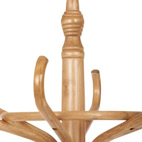 Drewniany wieszak stojakowy, ciemny dąb, 52 x 186 cm