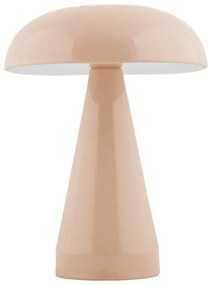 Beżowa lampa stołowa LED ze ściemniaczem i metalowym kloszem (wysokość 20,5 cm) Rachel – Leitmotiv