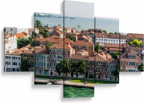Obraz - Widok miasta z lotu ptaka (125x70 cm)