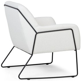 Biały designerski fotel MILAN