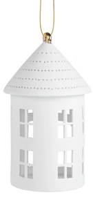 Wiszący porcelanowy świecznik LIGHTHOUSE okrągły - różne rozmiary Wielkość: L