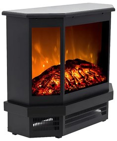 Kominek elektryczny koza ETNA - Dł. 55.8 x Gł. 22.5 x Wys. 51.6 - Czarny