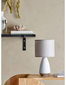 Biało-beżowa lampa stołowa z tekstylnym kloszem (wysokość 27,5 cm) Paprica – Bloomingville