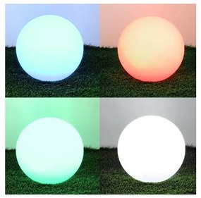 LED RGB 5W solární lampa stmívatelná 3000K IP54 pr. 30 cm