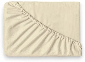 Prześcieradło flanelowe Kvalitex jasnobeżowe, 90 x200 cm, 90 x 200 cm