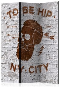 Parawan akustyczny Street art 135x172 cm 3-częściowy szary ARTGEIST B