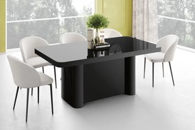 Stół Portofino czarny połysk Hubertus rozkładany do 412 cm