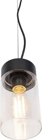 Nowoczesna lampa wisząca czarna IP44 - Jarra
