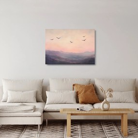 Obraz na szkle - Stado ptaków II. (70x50 cm)