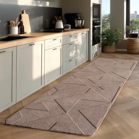 Jasnobrązowy chodnik odpowiedni do prania 80x250 cm Pompei 1613 – Ayyildiz Carpets
