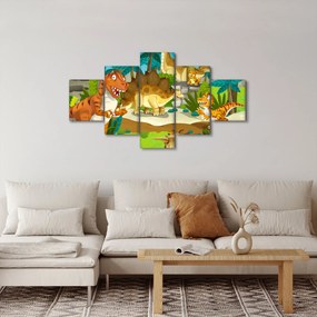 Obraz - Dinozaury (125x70 cm)