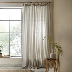 Szara zasłona 140x183 cm Zanzibar Woven Stripe – Pineapple Elephant