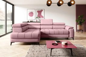 Narożnik CHIVAS L Lewostronny z Elektryczną regulacją siedziska wolnostojący tkanina Element 24 WERSAL