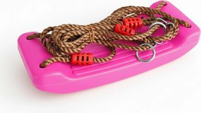 Huśtawka ogrodowa dla dzieci plastikowa ZOYA różowa