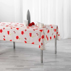 Obrus na stół prostokątny SWEET POPPY, w maki, 150 x 240 cm