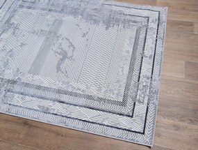 Dywan vintage Beyond Ramki szary 200 cm x 290 cm