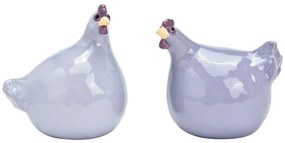 Ceramiczna kurka LILAC CHICKEN fioletowa - różne rozmiary Wielkość: L